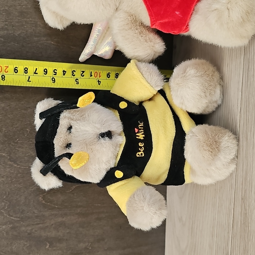 Vintage Starbucks Bearista Bears; Valentibes Cupid And Bee Plush Bears Lot Of 2 - Picture 5 of 12